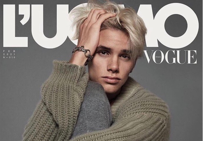 Romeo Beckham L'Uomo Vogue