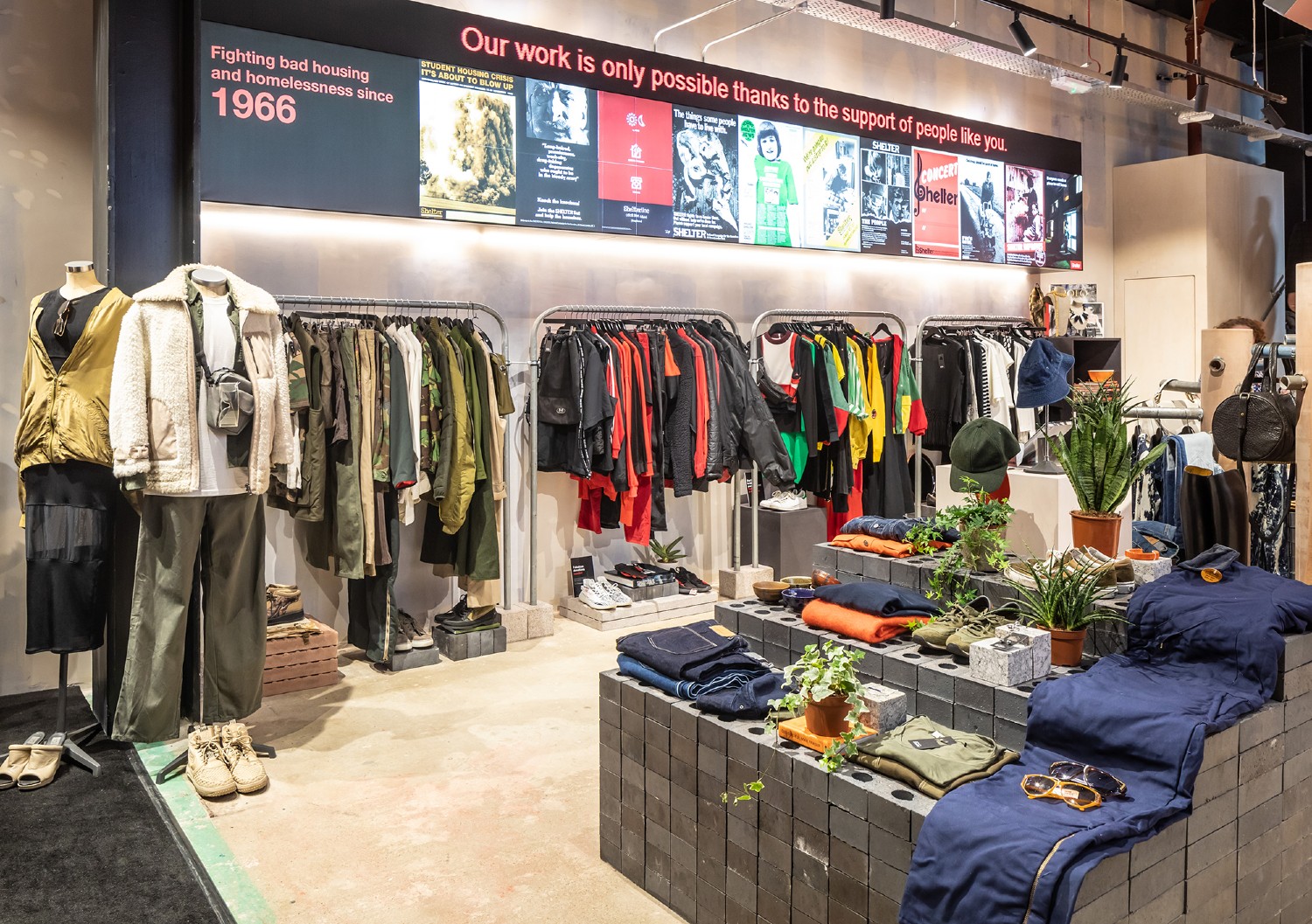 Boutique by Shelter Kings Cross charity shop